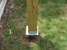 Helical Deck Piers Combined with Deck Post In Hamilton