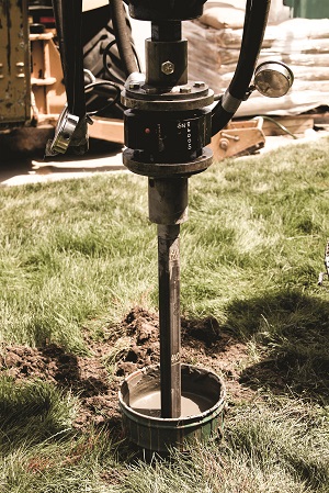 Grouted helical piles in Toronto