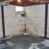 Rusted, corroded i-beams found with a failing foundation in a Newmarket home.