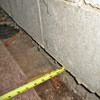 Foundation wall separating from the floor in Caledon home