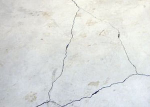 cracks in a slab floor consistent with slab heave in Pickering.