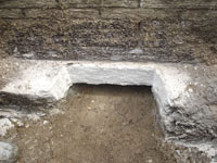 Preparing the foundation footing for a home foundation repair in Owen Sound