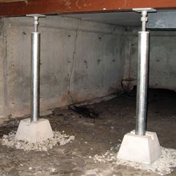 Installed crawl space jack post system in Aurora