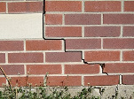 stair step cracking on a foundation wall in Mississauga