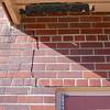 A long foundation crack that begins at a doorway of a Kawartha Lakes home.