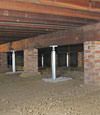 crawl space jack posts installed in Ontario