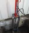 Toronto foundation with settlement issues being lifted by push piers that were installed by our contractors