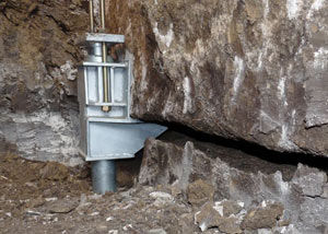 A properly installed foundation push pier system in Mississauga repaired by our foundation contractors.