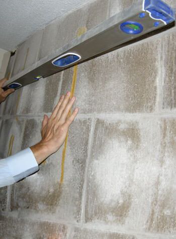 severe foundation wall failure symptoms of a basement wall in Orangeville
