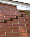 Serious damage to a foundation wall due to settlement of a home in Newmarket